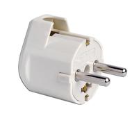 Simon clavija blanca con tt salida lateral 10-16a 250v cl107400