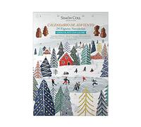 Simón Coll Calendario de Adviento de Chocolate con Leche Figuras 3D 216gr - 24 Chocolatinas