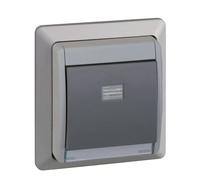 SIMON - Interruptor Conmutador Empotrable, Serie Simon 44 Aqua, 230V 10A, Interruptor Táctil de Pared, Apto para Exteriores, Fácil de Instalar, Incluye Caja, Tapa y Mecanismo, Color Gris