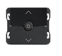 SIMON - Interruptor de Persianas, Tres Posiciones, Serie Simon 270, Interruptor de Pared, Fácil de Instalar, Empotrable, Apto para Interiores (IP20), Color Negro (20000333-098)