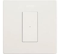 SIMON - KIT interruptor/conmutador conectivo de empotrar blanco, Simon 270, Interruptor de Pared Plano y Fino desde tu Smartphone, Incluye Marco, Tapa y Mecanismo, Color blanco
