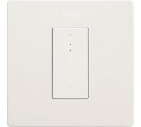 SIMON - KIT interruptor regulable conectivo de empotrar blanco, Simon 270, Interruptor de Pared Plano y Fino desde tu Smartphone, Incluye Marco, Tapa y Mecanismo, Color blanco