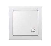 Simon M113487 - Pulsador campana blanco 73