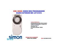 COATI - Mini Programador Analógico Diario, Enchufe Temporizador Programable, Tamaño Compacto, Apto para Exteriores, Ideal para Patios y Jardines, Resistente al Agua, Color Blanco