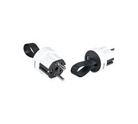 Simon Clavija SIMON PLUG extraplana salida frontal 16 A 250V toma de tierra Easy-Pull blanco/negro