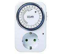SIMON - Programador Analógico Diario, Enchufe Temporizador Programable, Compacto y Analógico, con Luz LED luminosa, Intensidad 16A, 230V/50Hz, Color Blanco
