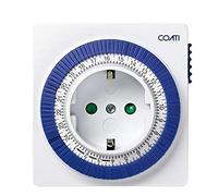 Simon - Programador Analógico Diario, Enchufe Temporizador Programable, Compacto y Analógico, Intensidad 16A, 230V/50Hz, Color Blanco