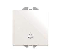 SIMON - Pulsador Timbre Eléctrico, Serie Simon 270, Fácil de Instalar, Empotrable, Apto para Interiores (IP20), Color Blanco, (20000152-090)