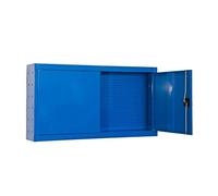 Simon Rack Armario Metálico con Estante 550x1200x275 mm - Cabinet Tool | Cerradura, Incluye 2 Llaves, Panel Perforado, Azul, Pintura anticorrosión