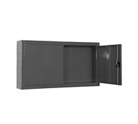 Simon Rack Armario para Herramientas, Caja Herramientas Metalica, 650x1200x275 mm, Incluye Llave, 1 Estante, Antracita - Cabinet Tool
