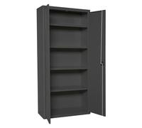 Simon Rack Armario Metálico Garaje 1800x800x400 mm - Simonlocker | 2 Puertas, 4 Estantes, Incluye 2 Llaves, Antracita, Pintura anticorrosión
