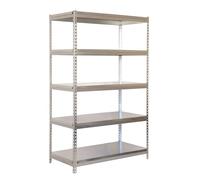 Simonrack Estantería industrial 2000x1200x450 mm, 5 baldas, 300 kg/punto flexión, galvanizada