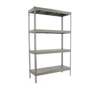 Simon Rack Estanteria Industrial, 2000x1500x600 mm, 400 kg de Punto Flexión, 4 Estantes, Estanterias Almacenaje, Estanterias Metalicas, Galvanizado - SimonTaller