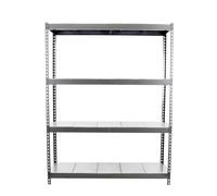 Simon Rack Estanteria Industrial, 2000x1500x600 mm, 600 kg de Punto Flexión, 4 Estantes, Estanterias Almacenaje, Estanterias Metalicas, Gris/Galvanizado - SimonTaller