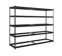 Simon Rack Estanteria Industrial, 2000x1500x750 mm, 400 kg de Punto Flexión, 5 Alturas, Sin Bandejas, Estanterias Almacenaje, Estanterias Metalicas, Antracita - SimonTaller