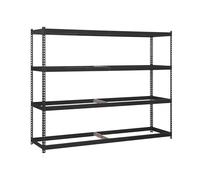 Simon Rack Estanteria Industrial, 2000x1800x600 mm, 400 kg de Punto Flexión, 4 Alturas, Sin Bandejas, Estanterias Almacenaje, Estanterias Metalicas, Antracita - SimonTaller