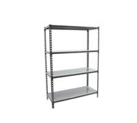 Simon Rack Estantería Metálica 1500x1200x400 mm - Simonclick | 4 Alturas, Bandeja Metal, 200 kg de Punto Flexión, Antracita/Galva, Pintura anticorrosión, Montaje sistema clic