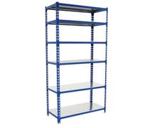 Simonrack Estantería metálica Simonclick Megaplus 2500x1200x400 mm 6 baldas 200 kg Azul/Galva
