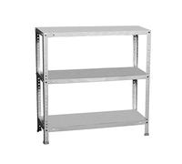 Simon Rack Estanteria Metalica 900x1000x400 mm, 3 Alturas, Bandeja Metal, 75 kg de Punto Flexión, Estanteria Almacenaje, Galvanizado - Advantage