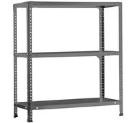 Simon Rack Estanteria Metalica 900x900x300 mm, 3 Alturas, Bandeja Metal, 75 kg de Punto Flexión, Estanteria Almacenaje, Gris - Advantage