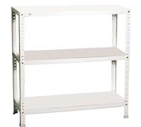 Simonrack Estantería metálica 900x900x400 mm Advantage - 3 baldas metálicas, 75 kg por balda, blanca