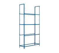 Simon Rack Estantería para Neumáticos, Soporte Neumáticos, 4 Niveles, Alta Capacidad Carga 90 kg, 2000x1000x300 mm, Estantería para 16 neumáticos, Azul - Simonauto