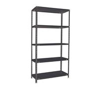 Simon Rack Estanterias Metalicas 1800x800x300 mm, 5 Baldas Metalica, 100 kg de Punto Flexión, Estanterias Almacenaje, Antracita - Comfort