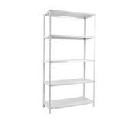 Simonrack Estantería metálica Comfort 1800x800x400 mm, 5 baldas, 100 kg por balda, blanca