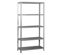 Simonrack Estantería metálica Simon Classic Gray Large 2000x1100x500 mm, 5 baldas, 90 kg/balda, gris