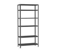 Simon Rack Estanterias Metalicas 2000x800x400 mm, 6 Baldas Metalica, 100 kg de Punto Flexión, Estanterias Almacenaje, Antracita - Comfort