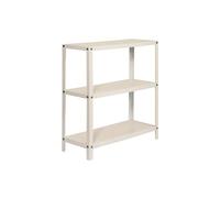 Simon Rack Librería Estanteria Salon, 900x800x300 mm, 3 Alturas, Estilo Industrial, Metálica, Blanco - Simon Home
