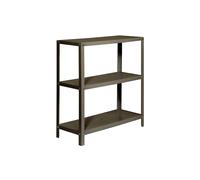Simon Rack Librería Estanteria Salon, 900x800x300 mm, 3 Alturas, Estilo Industrial, Metálica, Gris - Simon Home