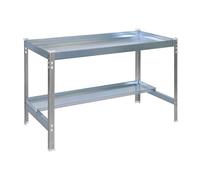 Simon Rack Mesa Jardinería, 840x900x600 mm, Huerto Metálico, Gris/Galvanizado -Simon Garden