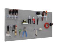 Simonrack Panel de herramientas Panel Click, 400x900 mm, 17 accesorios, Metal, Gris