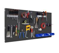 Simonrack Panel organizador de herramientas Click 600x1200 mm, incluye 30 accesorios, metal, antracita
