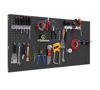 Simonrack Panel para herramientas Panel Click 600x1200 mm Metal Antracita - Incluye 25 accesorios