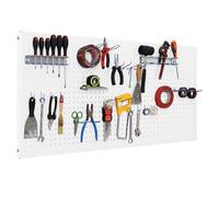 Simonrack Panel Click de herramientas para pared 600x1500 mm Blanco, incluye 25 accesorios