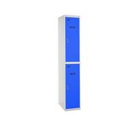Simonrack Taquilla metálica Simonlocker Gray Large - 2 puertas, incluye llave, 1800x300x500