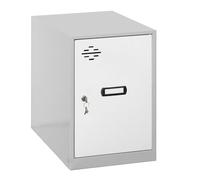 Simonrack Taquilla de vestuario pequeña Simonlocker 475x400x500 mm metal gris/blanco con llave