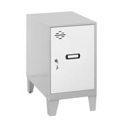 Simonrack Taquilla Vestuario Pequeña 575x300x500 mm Armario metálico Incluye llave Gris/Blanco