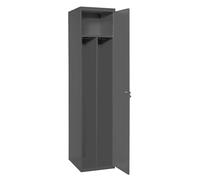 Simon Rack Taquillas Vestuario Metalicas, 1 Puerta, Incluye Llave, Profesional, Doble Compartimento, 1800x500x500 mm, Antracita - Simonlocker