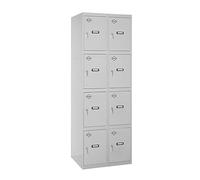 Estantería SIMONRACK Simonlocker desm. 4 puertas 2/8 300 (600) gris