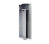 Simon Rack Taquillas Vestuario Metalicas, MÓDULO Adicional, 1 Puerta, Incluye Llave, Profesional, Doble Compartimento, 1800x500x500 mm, Gris - Simonlocker