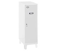Simon Rack Taquillas Vestuario Pequeña, 1015x300x500 mm, Amario Metalico Pequeño, Incluye Llave, MONTADA, Gris/Oscuro - Simonlocker