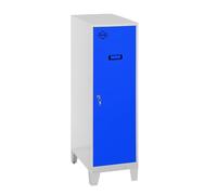 Simon Rack Taquillas Vestuario Pequeña, 1015x400x500 mm, Amario Metalico Pequeño, Incluye Llave, Gris/Azul - Simonlocker