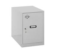 Simon Rack Taquillas Vestuario Pequeña, 475x300x500 mm, Amario Metalico Pequeño, Incluye Llave, Gris/Oscuro - Simonlocker