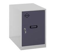 Simon Rack Taquillas Vestuario Pequeña, 475x400x500 mm, Amario Metalico Pequeño, Incluye Llave, Gris/Antracita - Simonlocker