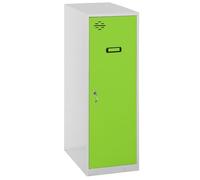 Simon Rack Taquillas Vestuario Pequeña, 915x400x500 mm, Amario Metalico Pequeño, Incluye Llave, Gris/Verde - Simonlocker