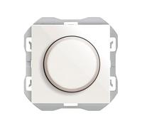 SIMON - Regulador Luz LED Giratorio, Interruptor Regulable, 230V, Serie Simon 270, Fácil de Instalar, Empotrable, Apto para Interiores (IP20), Color Blanco (20000313-090)