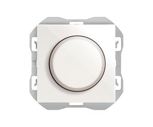 SIMON - Regulador Luz LED Giratorio, Interruptor Regulable, 230V, Serie Simon 270, Fácil de Instalar, Empotrable, Apto para Interiores (IP20), Color Blanco (20000313-090)